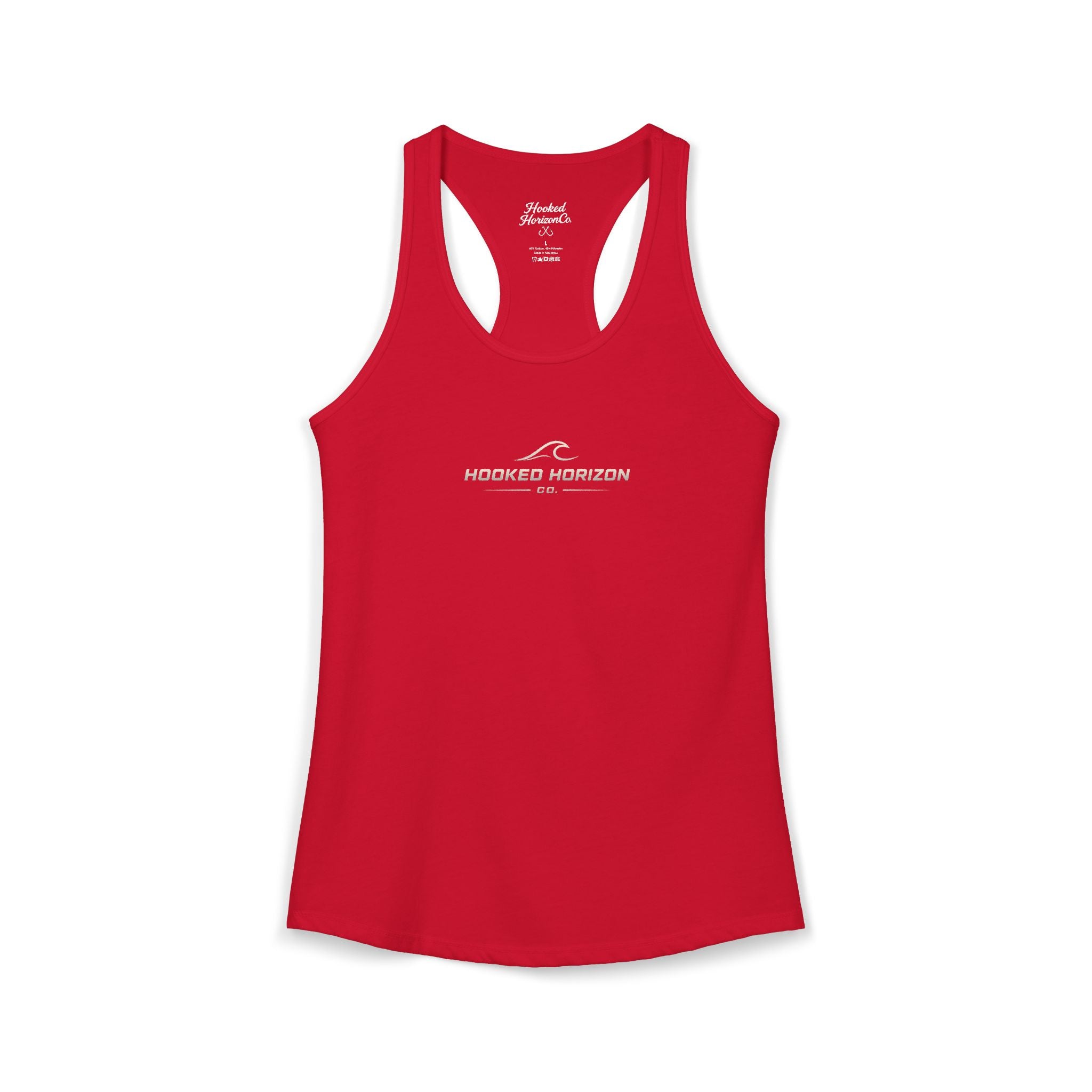 Hooked Horizon Co. Commerical Logo — Soft Women's Ideal Racerback Tank