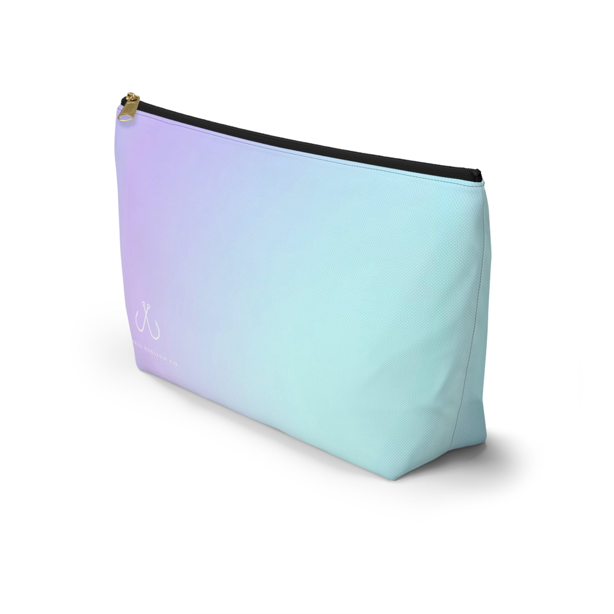 Purple To Blue Ombre Vibrant Gradient Accessory Pouch | Makeup Bag, Travel Organizer, Gift for Her, Beach Essentials, Stylish Storage