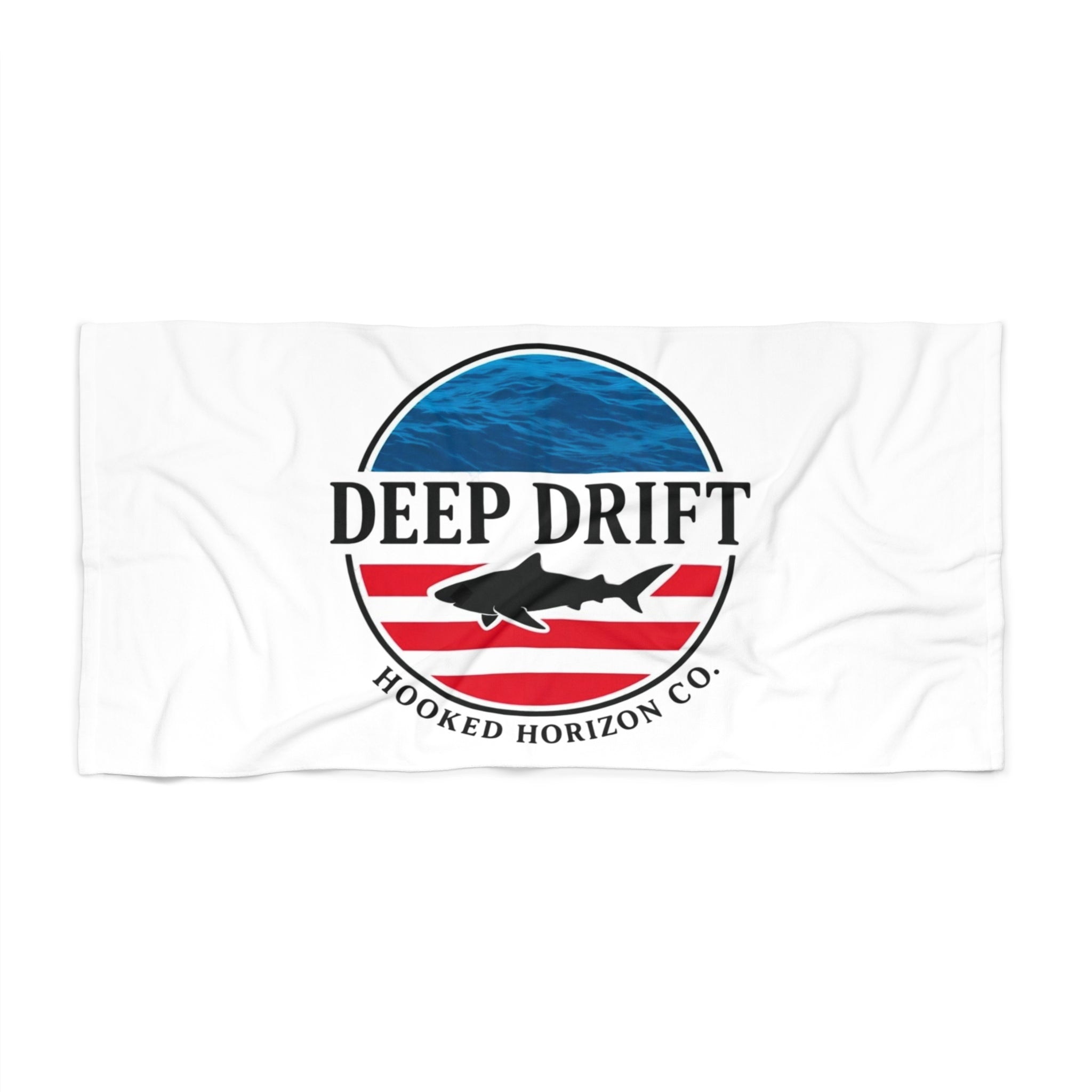 USA Deep Drift– Hooked Horizon Co.  Beach Towel - Perfect for Summer, Pool Days, Camping, Beach Parties, Vacation Fun
