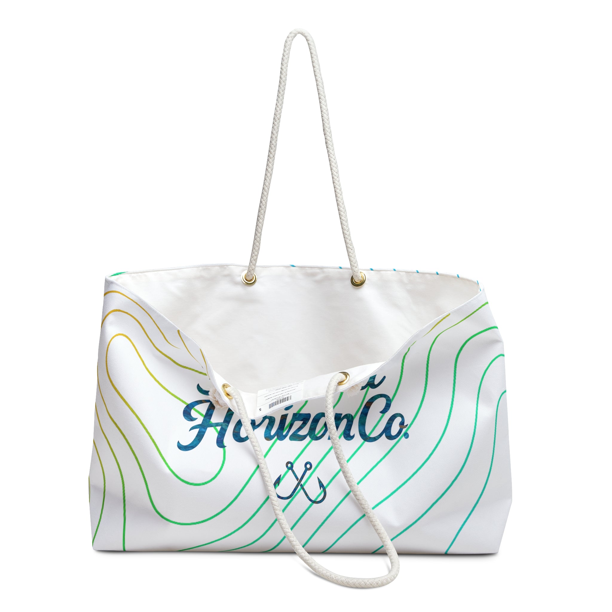 Hooked Horizon Co.  Topography Weekender Bag | Perfect for Travel, Beach Days, Outdoor Adventures, Gifts for Him and Her, Stylish Tote