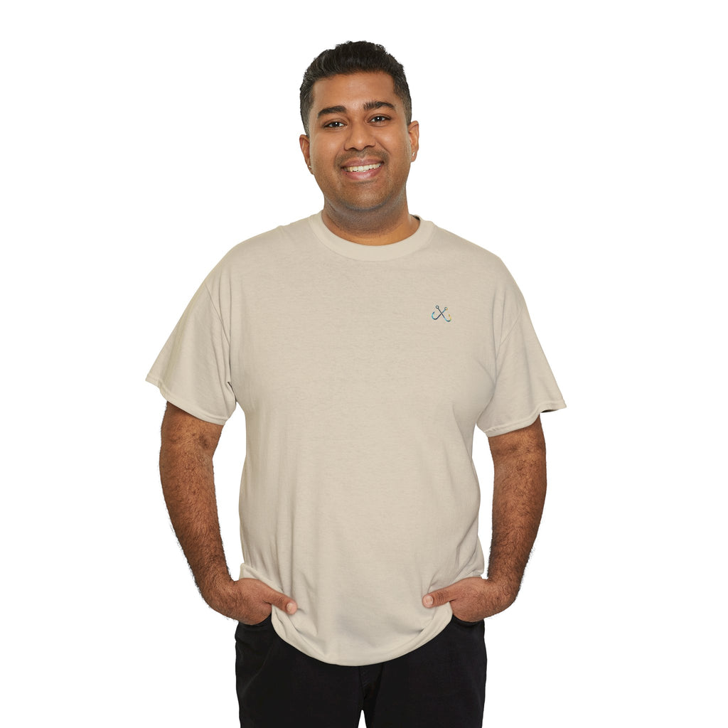 Bull Shark Hooked Horizon Co Tee—Ocean Graphic Tee — "Beloved" Ray Design