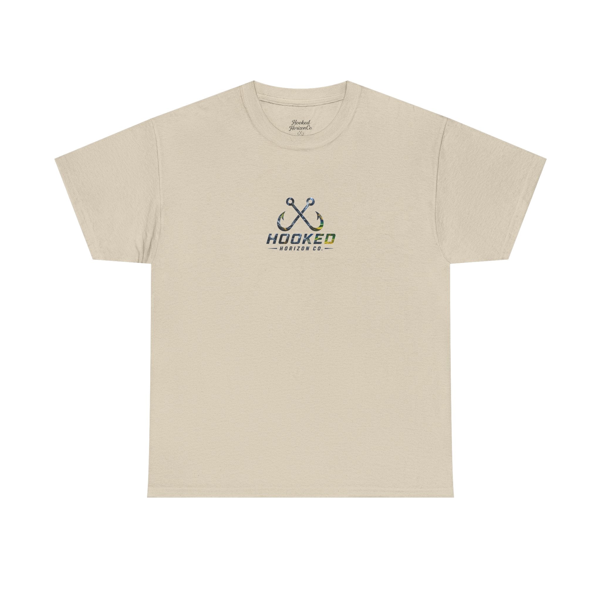 Mahi Mahi Hooked Horizon Co Tee—Ocean Graphic Tee — "Beloved" Ray Design