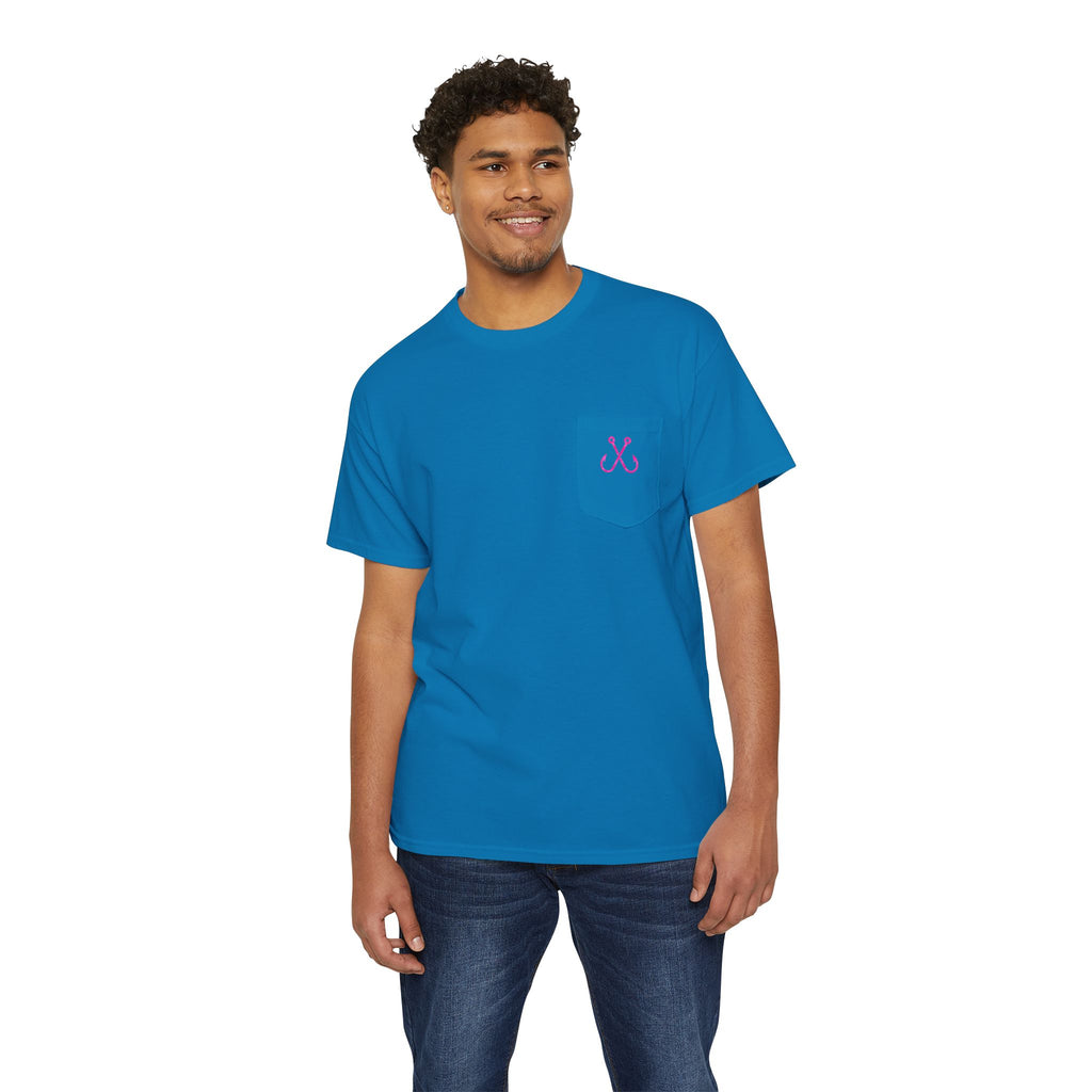 Turtle Deep Drift Hooked HorizonCo.  Tee- Perfect for Angler and Fishing Gifts, For him, For Her Unisex Cotton T-Shirt for Fishing & Wildlife Enthusiasts, Ocean Lovers