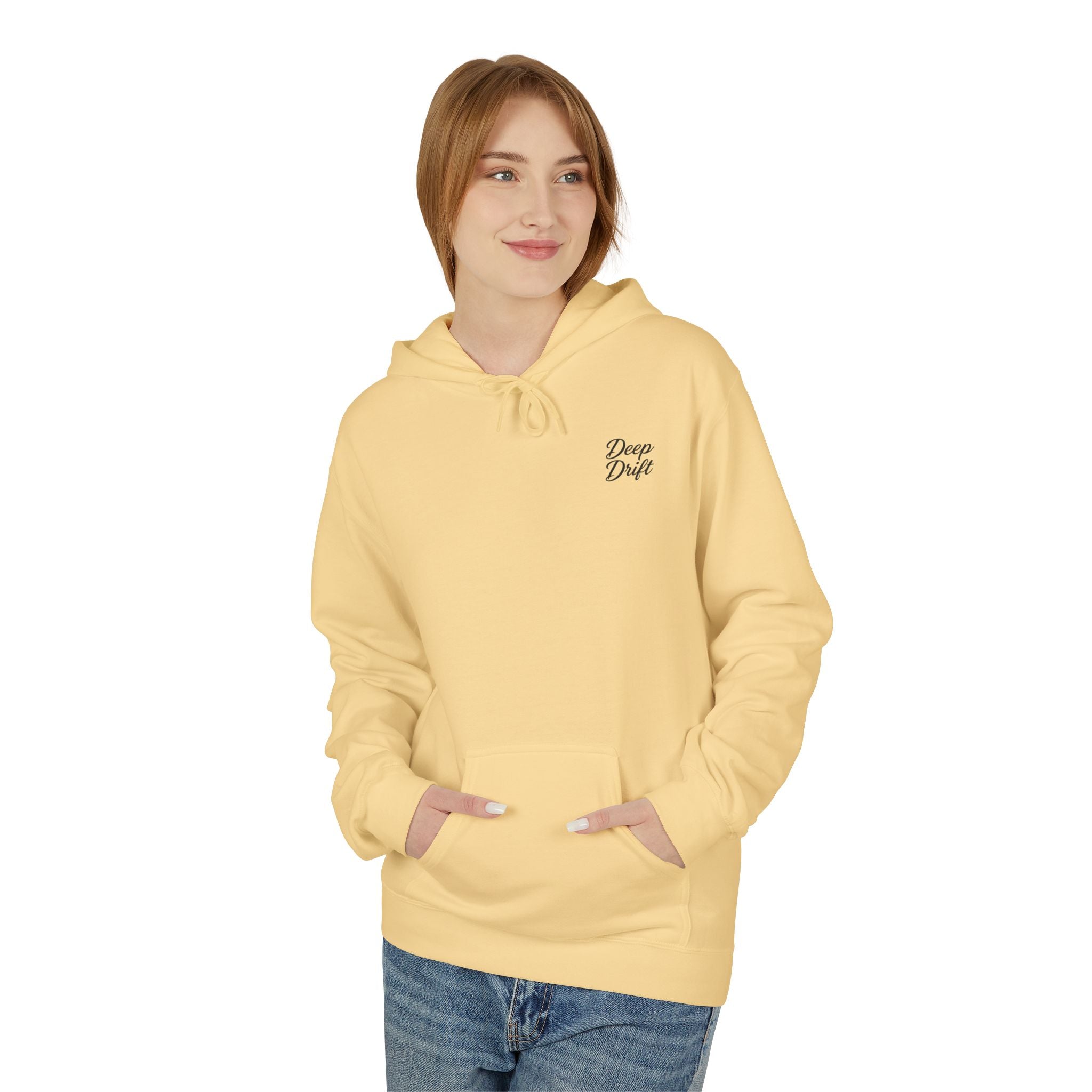 Deep Drift Wave & Shark Fishing Hoodie — Hooked Horizon Co. Pullover, Multiple Color Variations