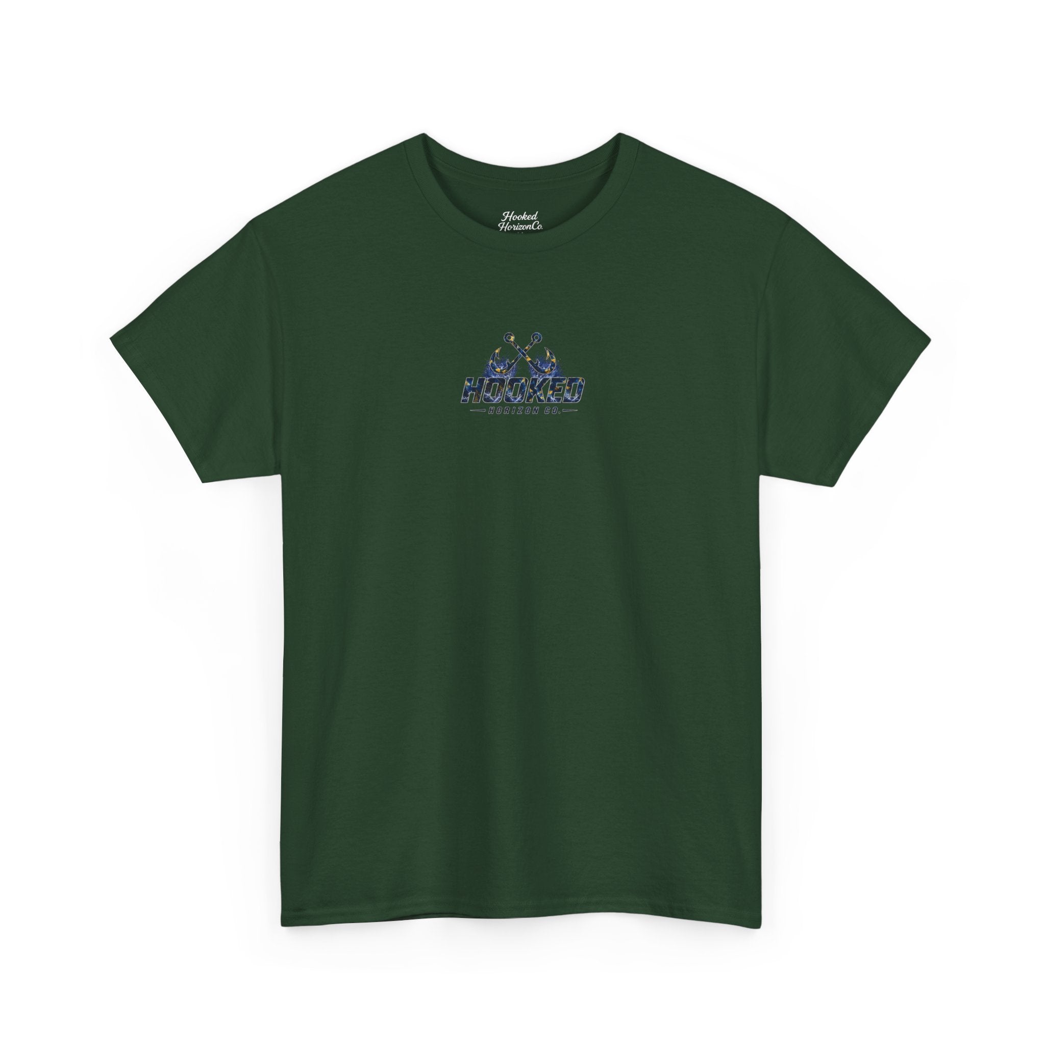 Sail Fish Hooked Horizon Co Tee—Ocean Graphic Tee — "Beloved" Ray Design