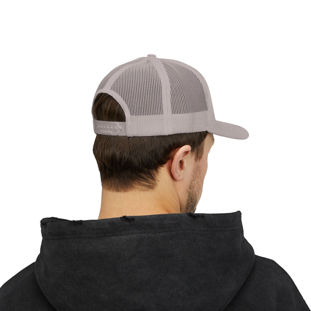 Wave Hooked Horizon Trucker Cap — Embroidered Fishing Snapback