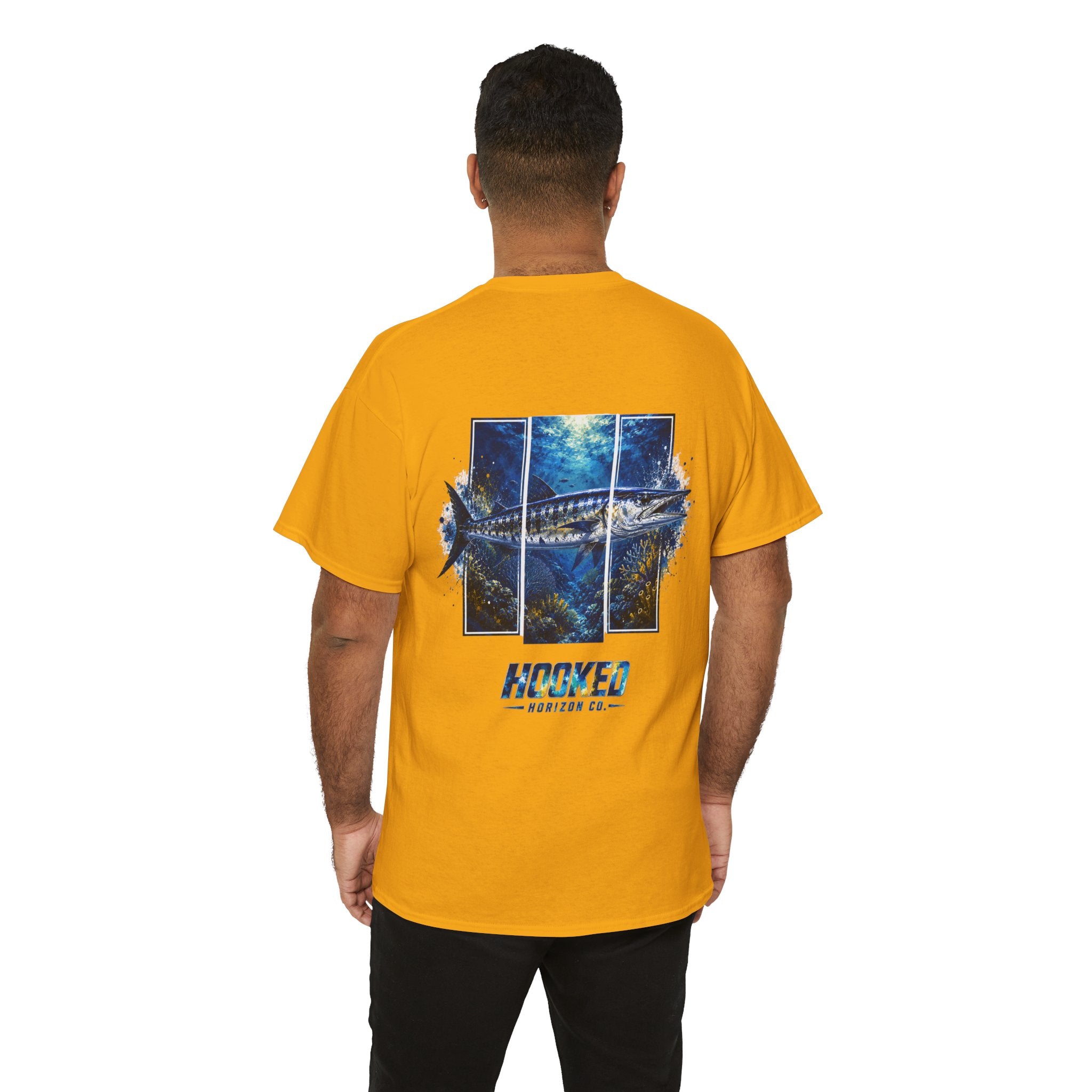 Barracuda Hooked Horizon Co Tee—Ocean Graphic Tee — "Beloved" Ray Design