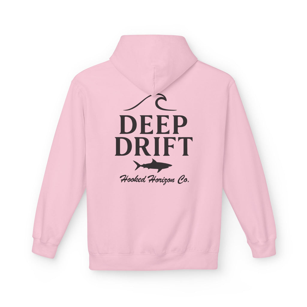 Deep Drift Wave & Shark Fishing Hoodie — Hooked Horizon Co. Pullover, Multiple Color Variations