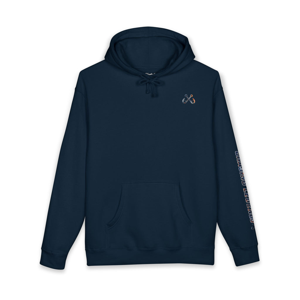 Hammer Head Hoodie Hooked Horizon Co. — Fishing Back Graphic Hoodie, Multiple Color Variations