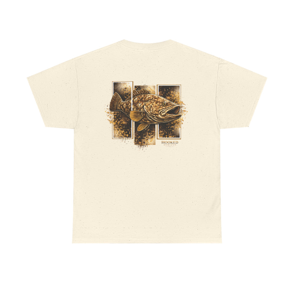 Grouper Hooked Horizon Co Tee—Ocean Graphic Tee — "Beloved" Ray Design