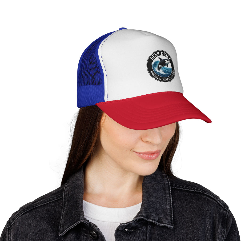 Orca Trucker Cap — Outdoor & Beach Hat Ocean Conservation Gifts For Him & Her