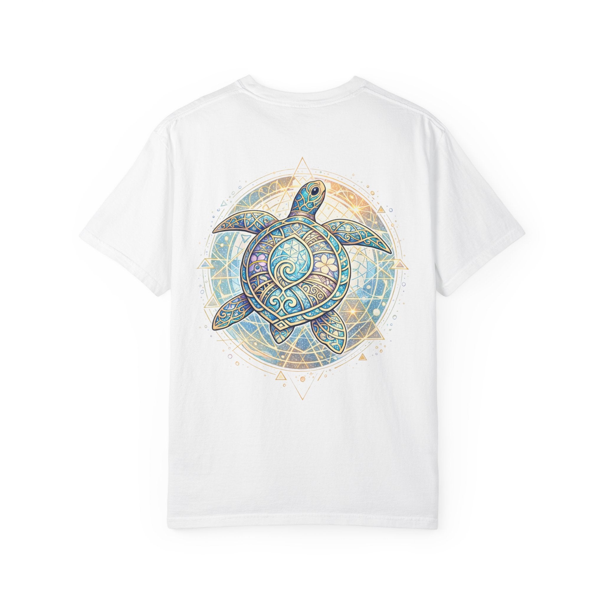 Turtle Geometric Inspiration T-Shirt - Hooked Horizon Co. Fishing Tee for Angler Lovers