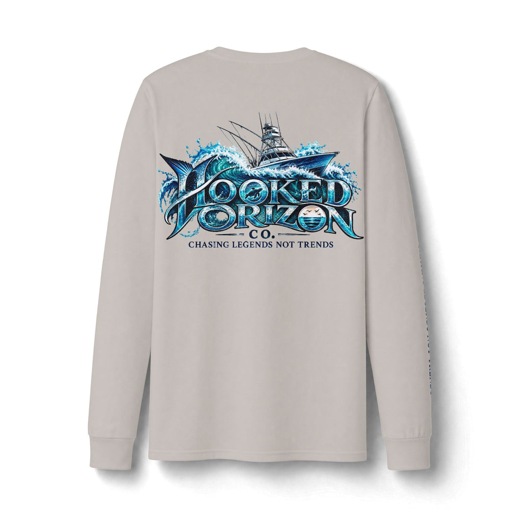 Fishing Boat Wave Dri-Power Long Sleeve T-Shirt