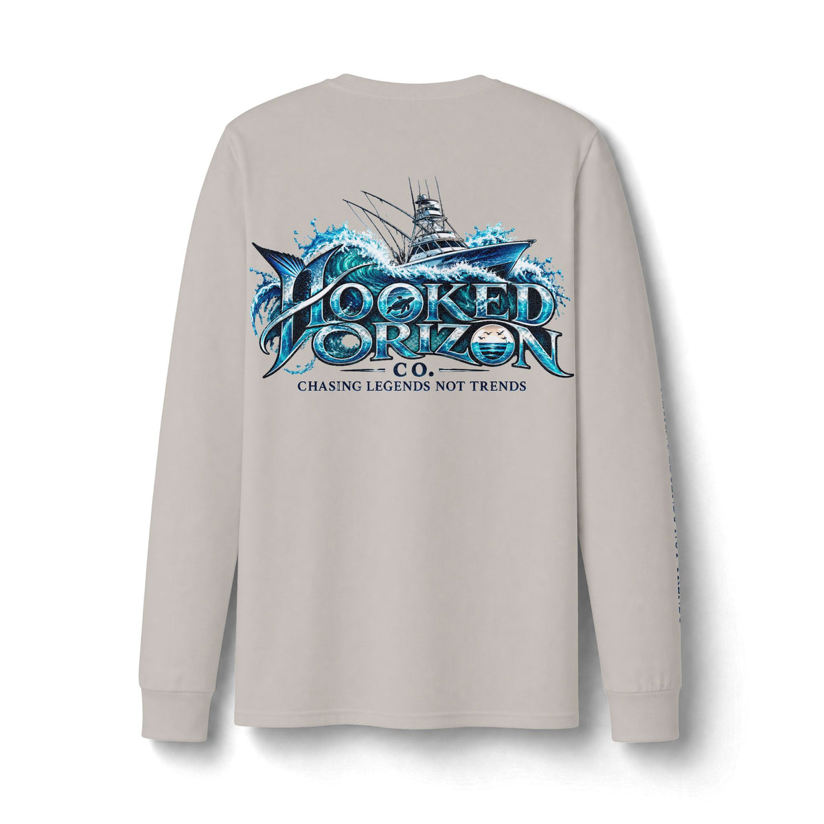 Fishing Boat Wave Dri-Power Long Sleeve T-Shirt