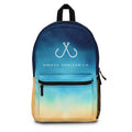 Bright Ombre Costal Vibes – Hooked Horizon Co. Backpack - Stylish Travel Bag for School, Hiking, Gym, Outdoor Adventures, Everyday Use, Trendy Gift Idea