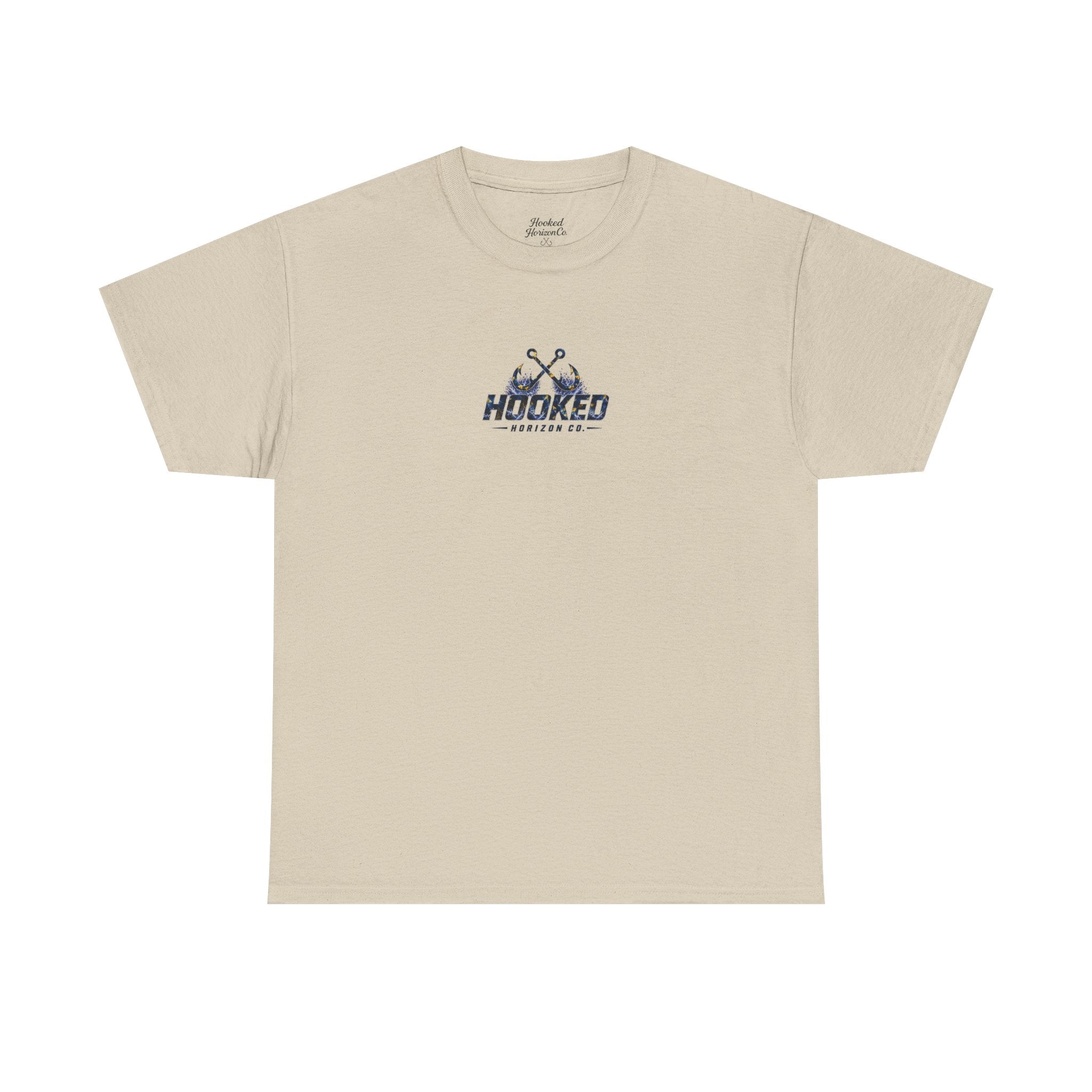 Sail Fish Hooked Horizon Co Tee—Ocean Graphic Tee — "Beloved" Ray Design