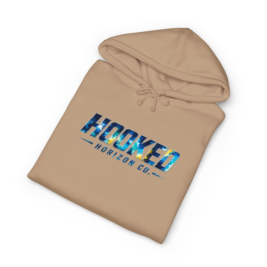 Barracuda Hoodie Hooked Horizon Co. — Fishing Back Graphic Hoodie, Multiple Color Variations