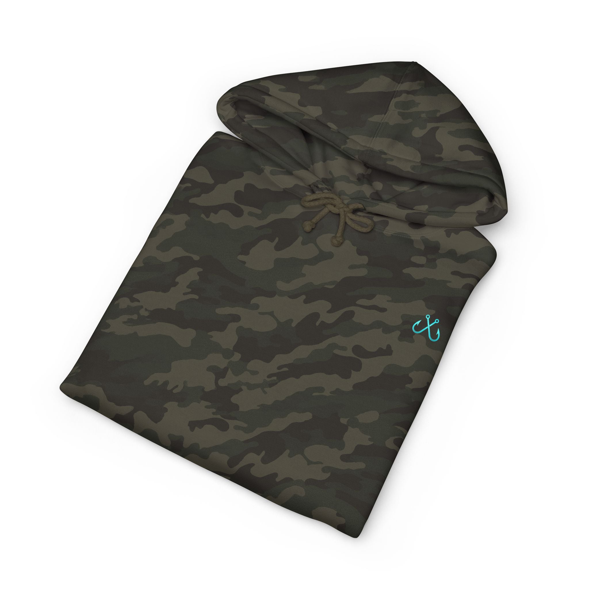 Sea Turtle & Sunset Hoodie Hooked Horizon Co. — Minimal Fishing Back Graphic Hoodie, Multiple Color Variations
