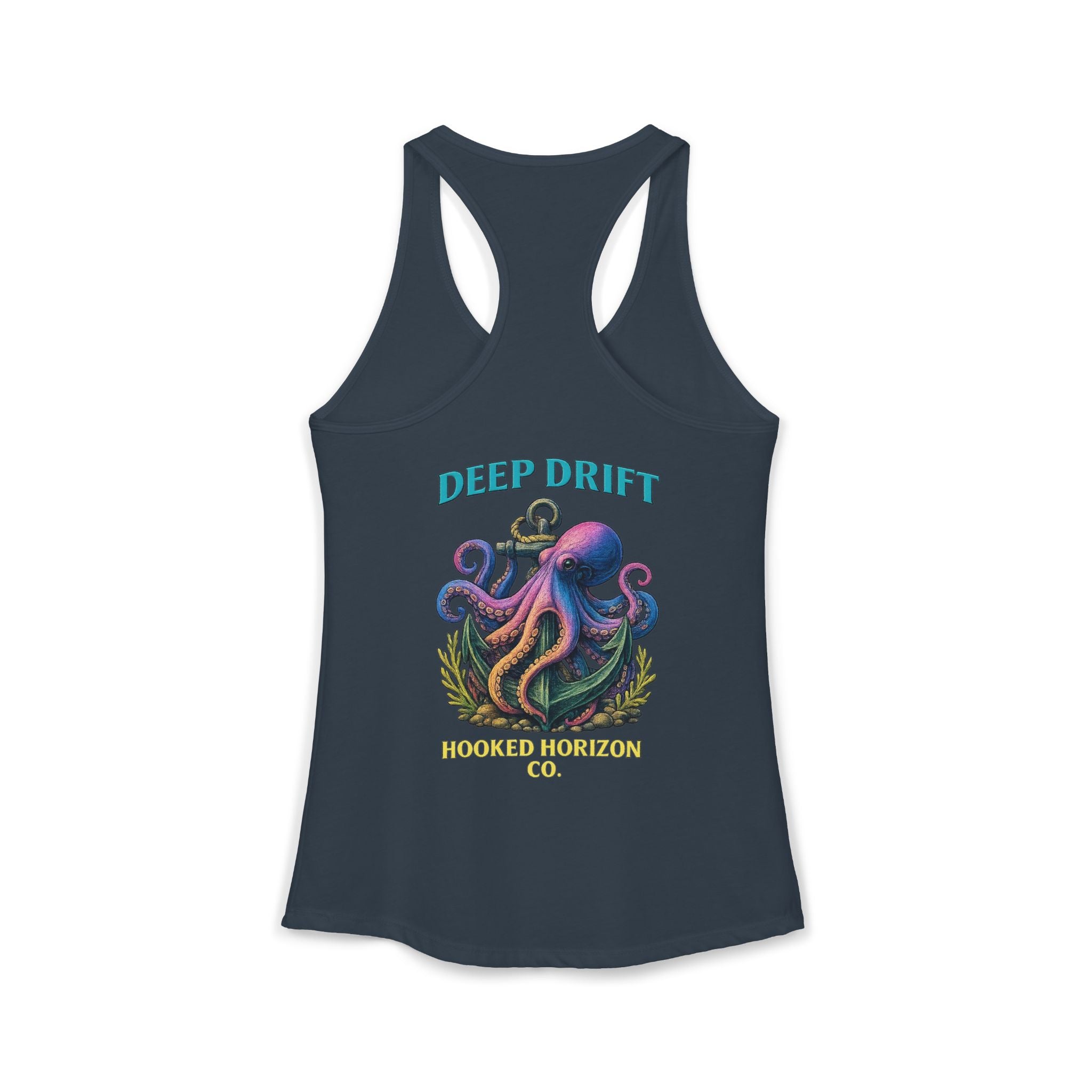 Rainbow Octopus Deep Drift– Hooked Horizon Co. Gifts for Ocean Lovers, Nautical Fashion, Everyday Comfort, Perfect Gift for Her