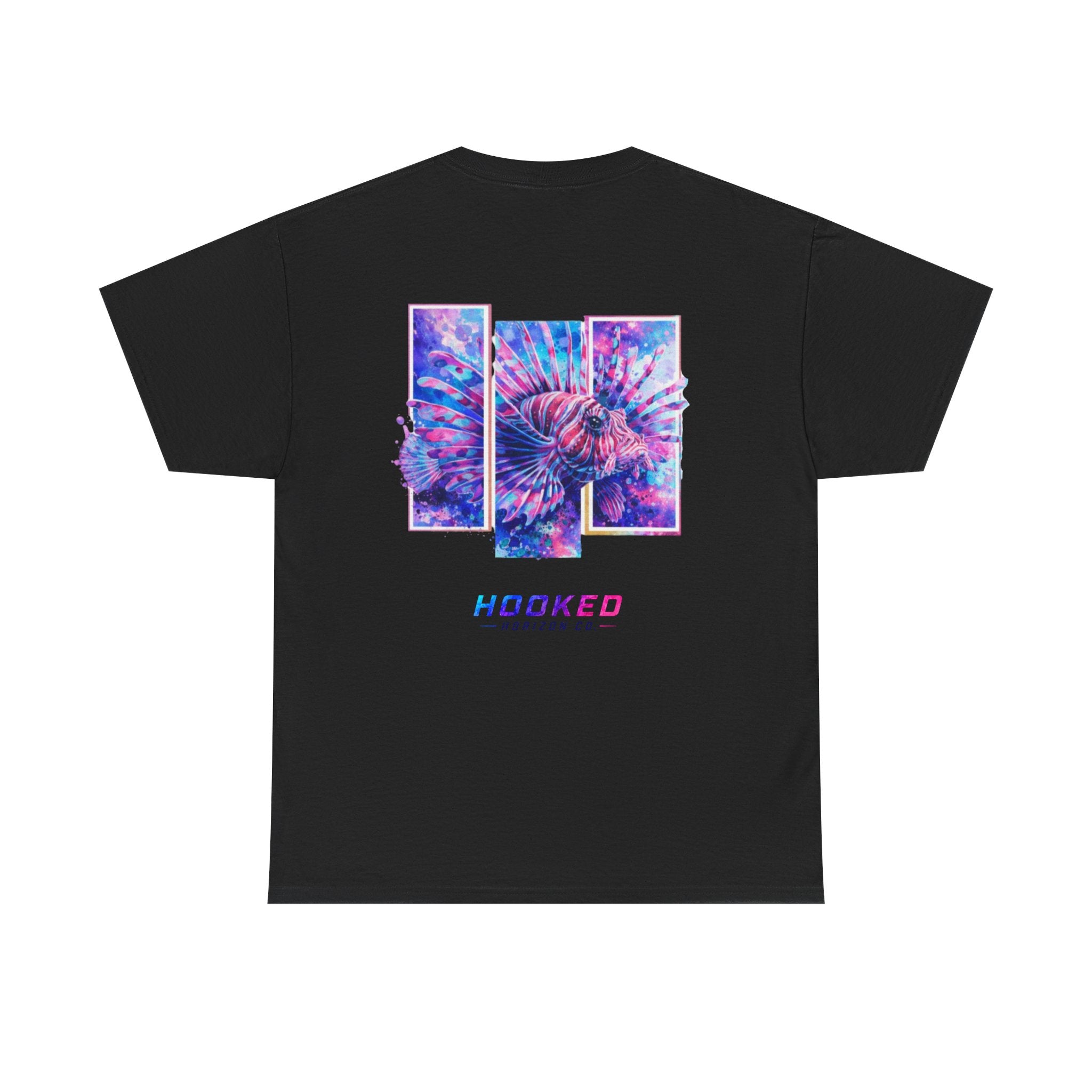 Lion Fish Hooked Horizon Co Tee—Ocean Graphic Tee — "Beloved" Ray Design