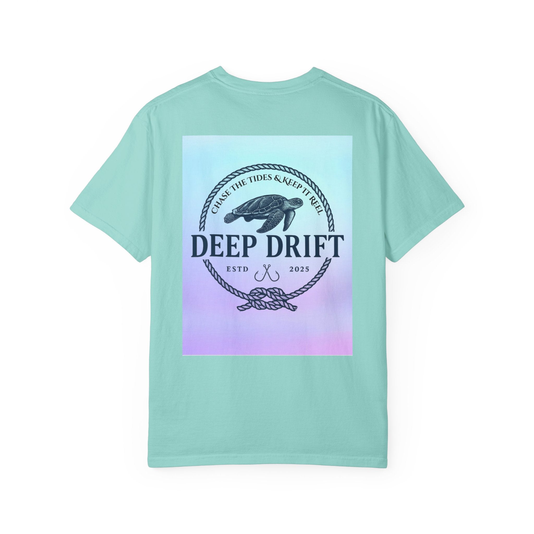 Turtle Ocean Tee, Deep Drift— Hooked Horizon Co.  Angler Gifts Ocean Lover Gifts