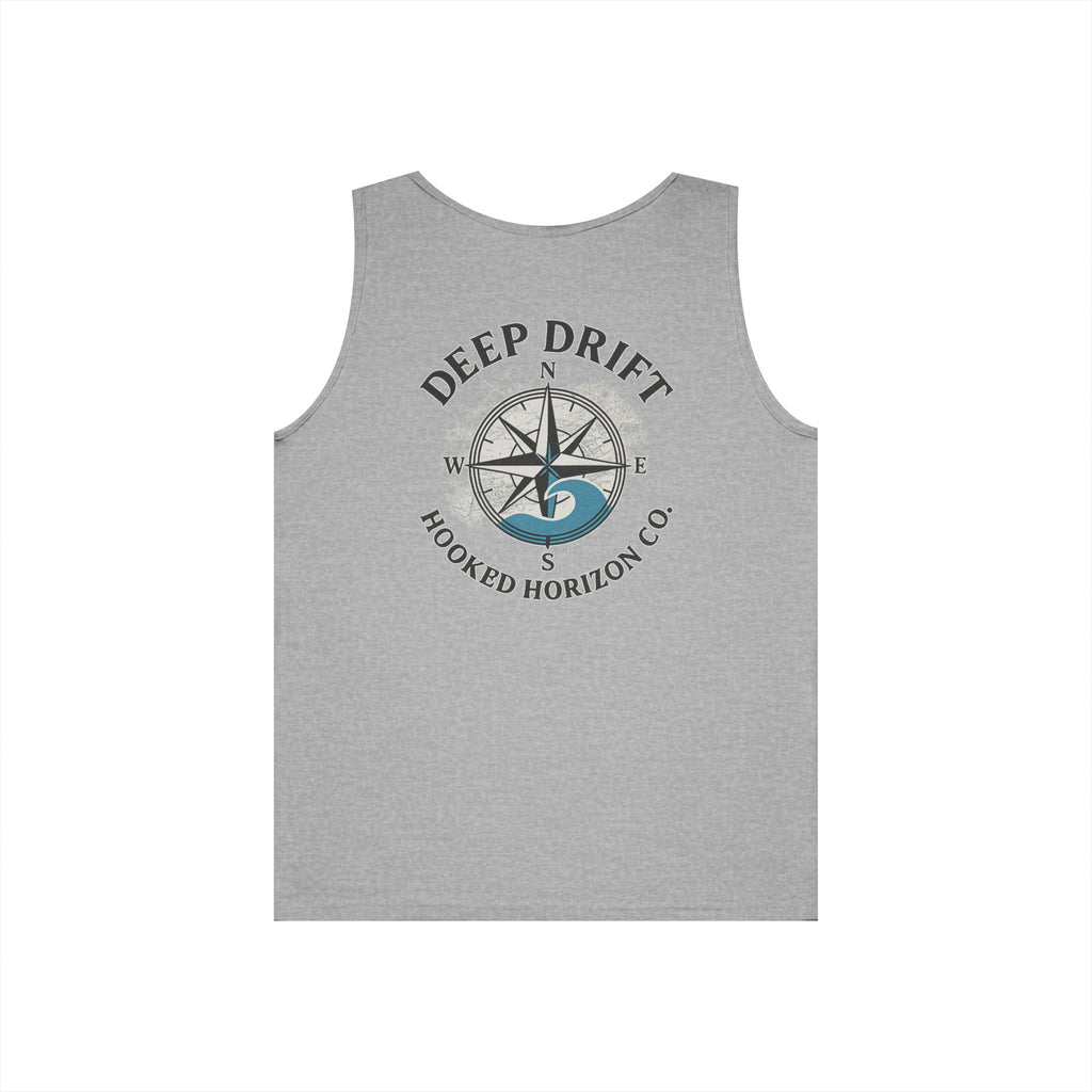 Wave Compass Deep Drift Octopus Graphic Tank Top, Summer Beach Wear, Unisex Tank, Gift for Ocean Lovers, Nautical Tees, Camping Apparel