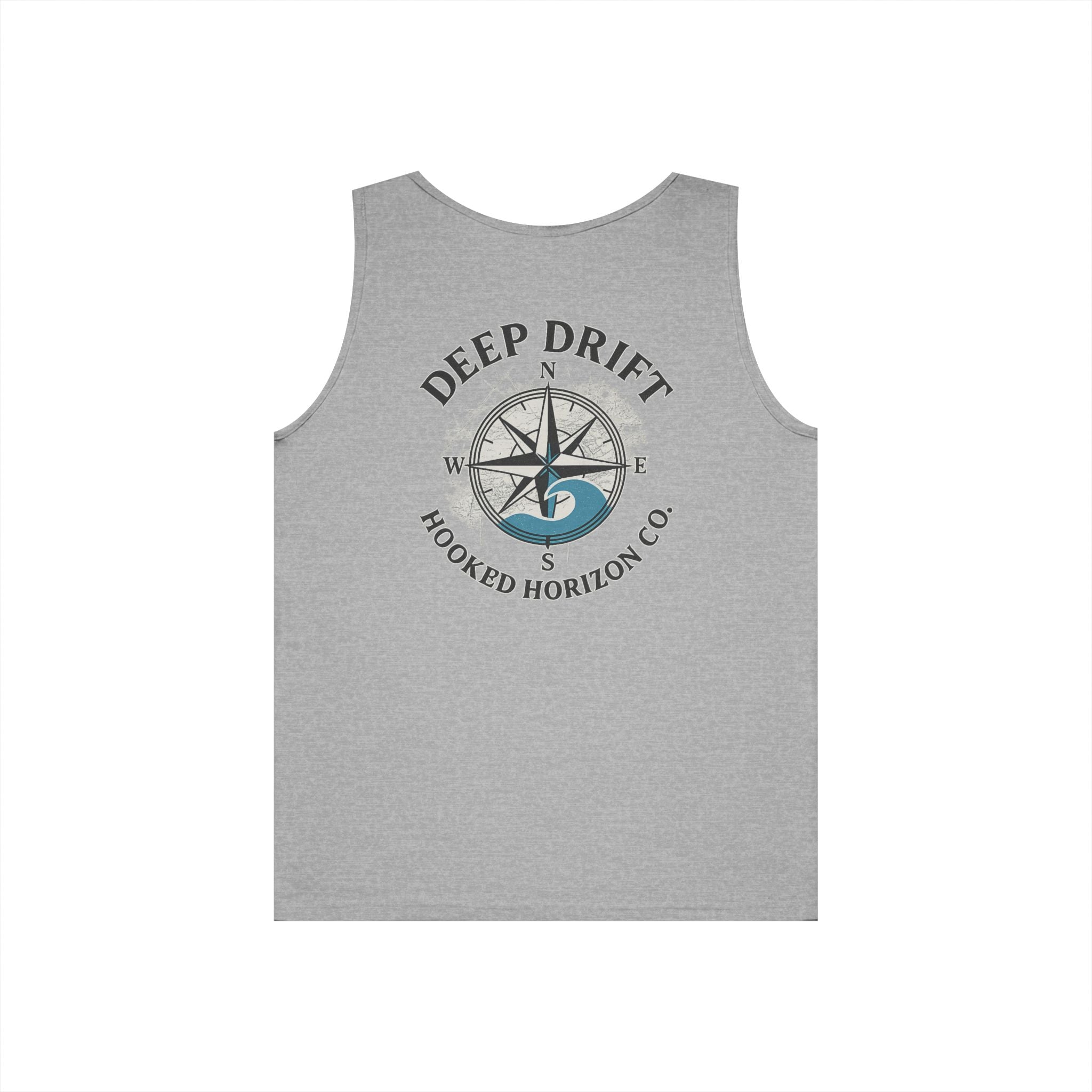 Wave Compass Deep Drift Octopus Graphic Tank Top, Summer Beach Wear, Unisex Tank, Gift for Ocean Lovers, Nautical Tees, Camping Apparel