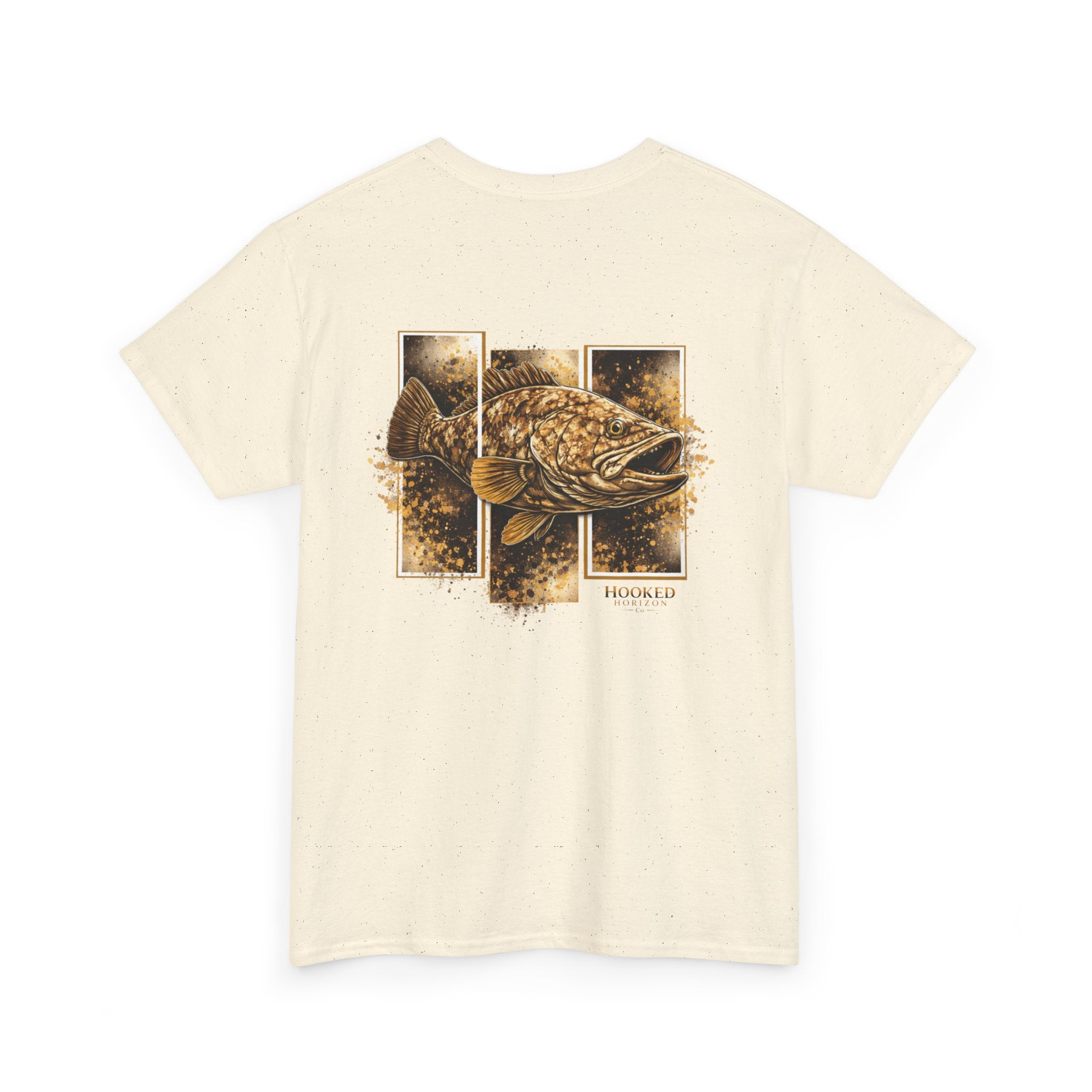 Grouper Hooked Horizon Co Tee—Ocean Graphic Tee — "Beloved" Ray Design
