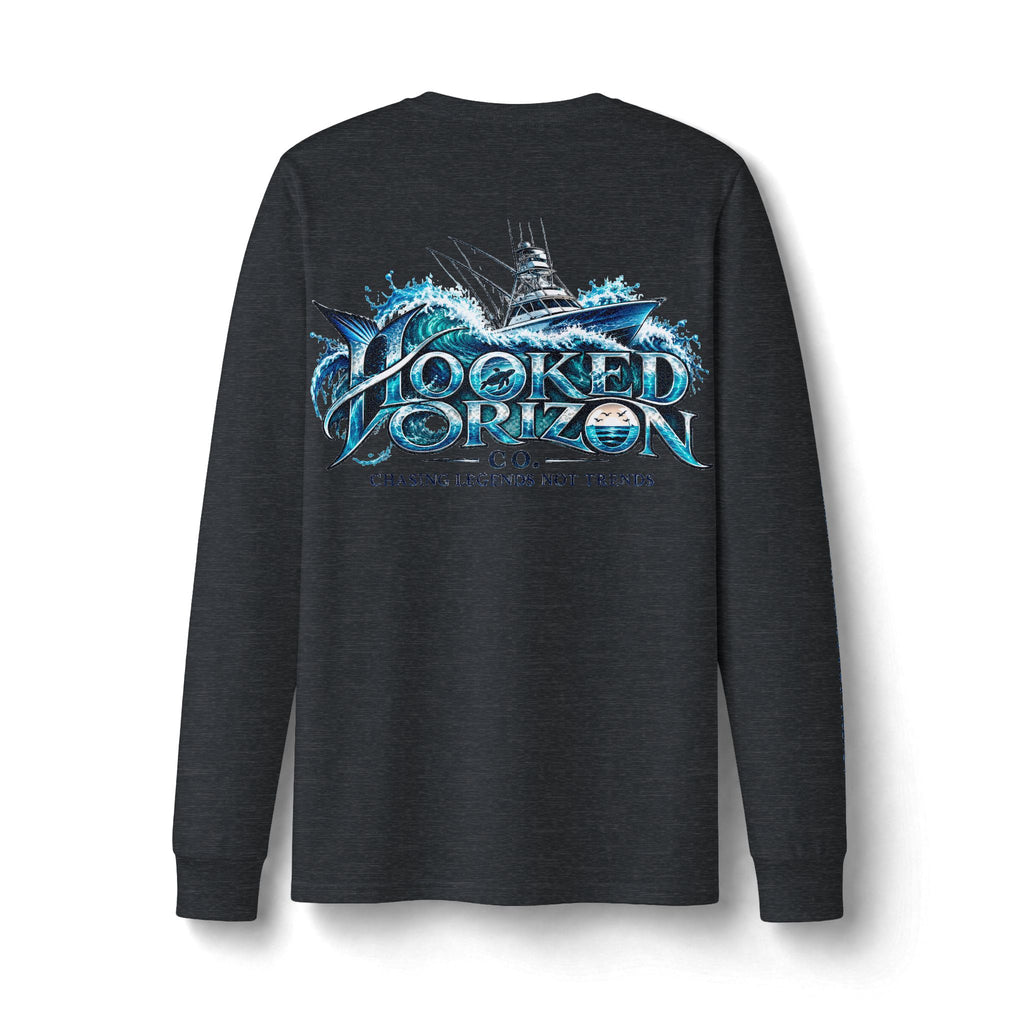 Fishing Boat Wave Dri-Power Long Sleeve T-Shirt