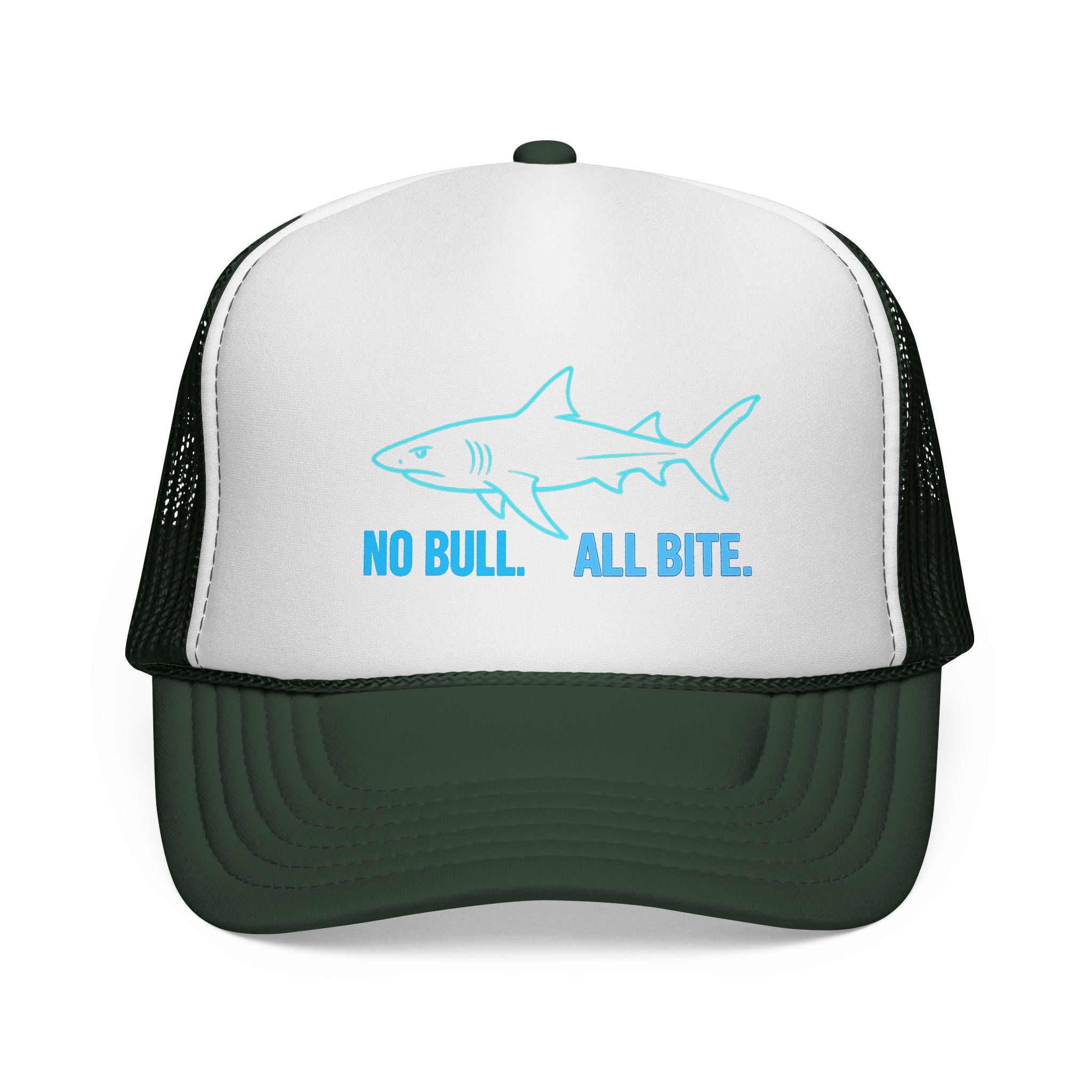No Bull All Bite Shark Trucker Cap — Fishing & Beach Hat