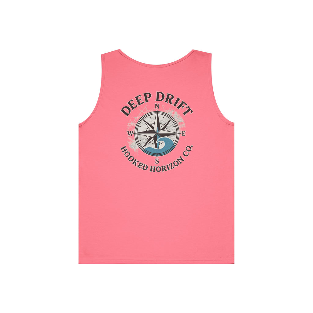 Wave Compass Deep Drift Octopus Graphic Tank Top, Summer Beach Wear, Unisex Tank, Gift for Ocean Lovers, Nautical Tees, Camping Apparel