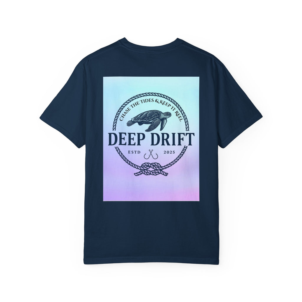 Turtle Ocean Tee, Deep Drift— Hooked Horizon Co.  Angler Gifts Ocean Lover Gifts