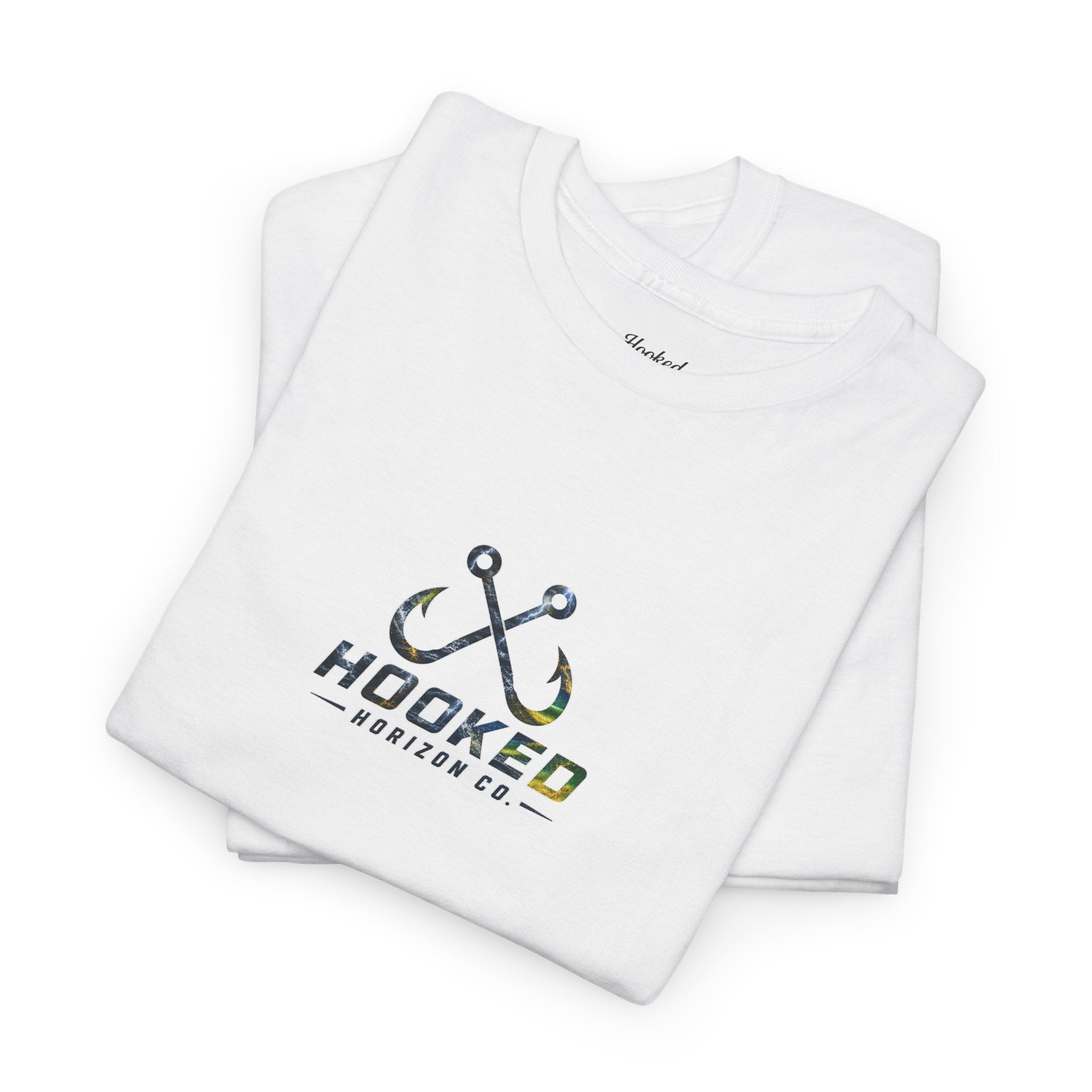 Mahi Mahi Hooked Horizon Co Tee—Ocean Graphic Tee — "Beloved" Ray Design