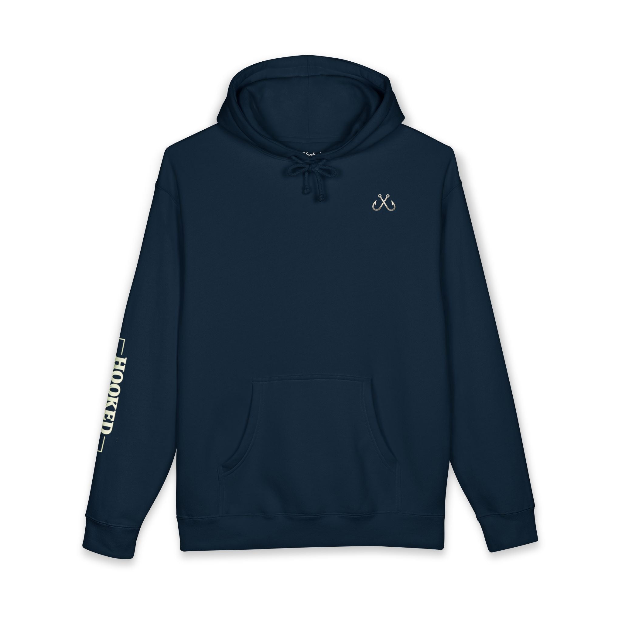 Sea Otter & Sunset Hoodie Hooked Horizon Co. — Minimal Fishing Back Graphic Hoodie, Multiple Color Variations