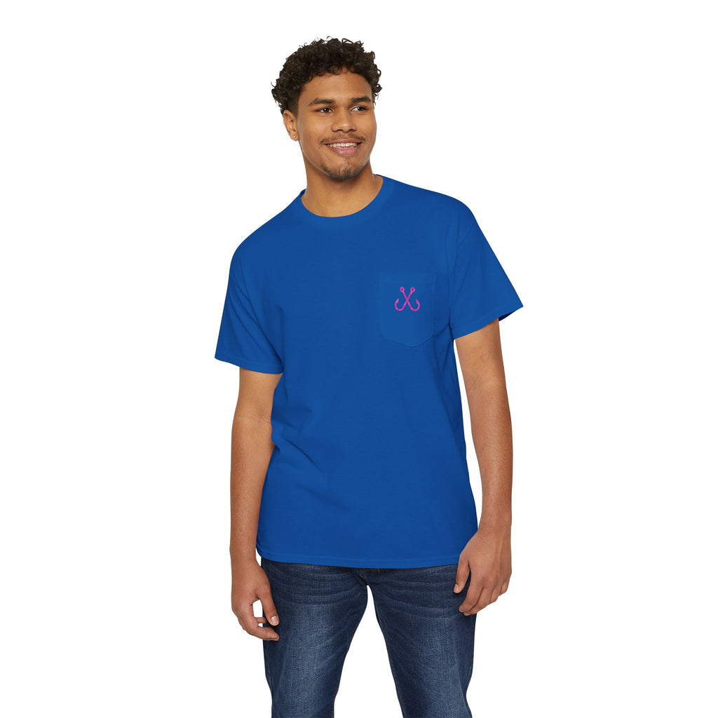 Turtle Deep Drift Hooked HorizonCo.  Tee- Perfect for Angler and Fishing Gifts, For him, For Her Unisex Cotton T-Shirt for Fishing & Wildlife Enthusiasts, Ocean Lovers