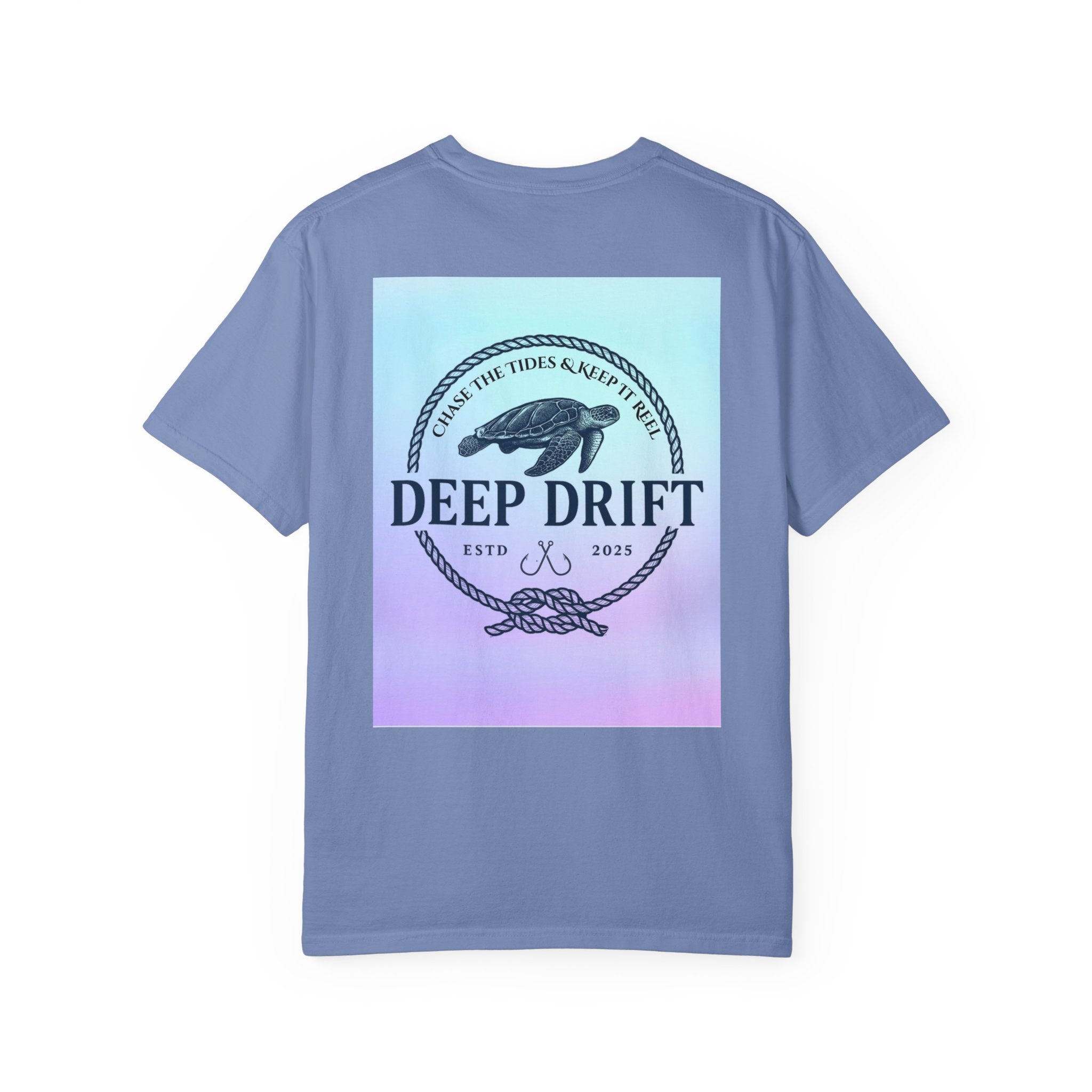 Turtle Ocean Tee, Deep Drift— Hooked Horizon Co.  Angler Gifts Ocean Lover Gifts