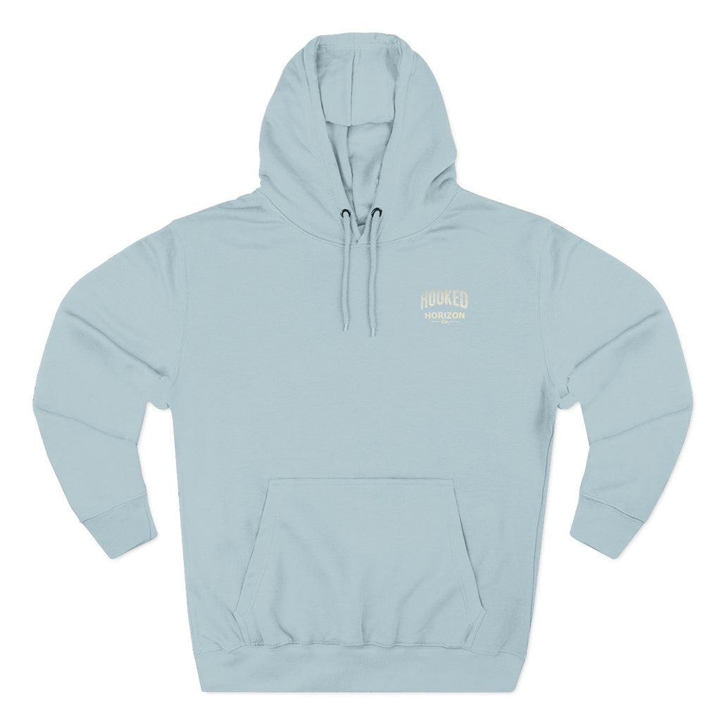 Fishing Charter T-Shirt— Hooked Horizon Hoodie — Fishing Boat Graphic Pullover