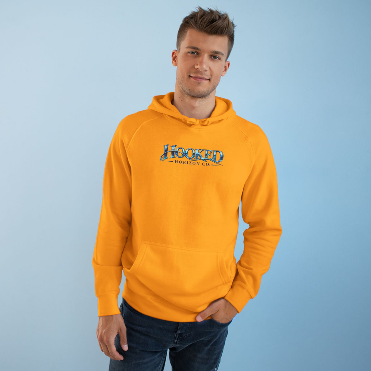 Fishing Boat " Chasing Legends Not Trends "Hooked Horizon Co. Unisex Supply Hoodie