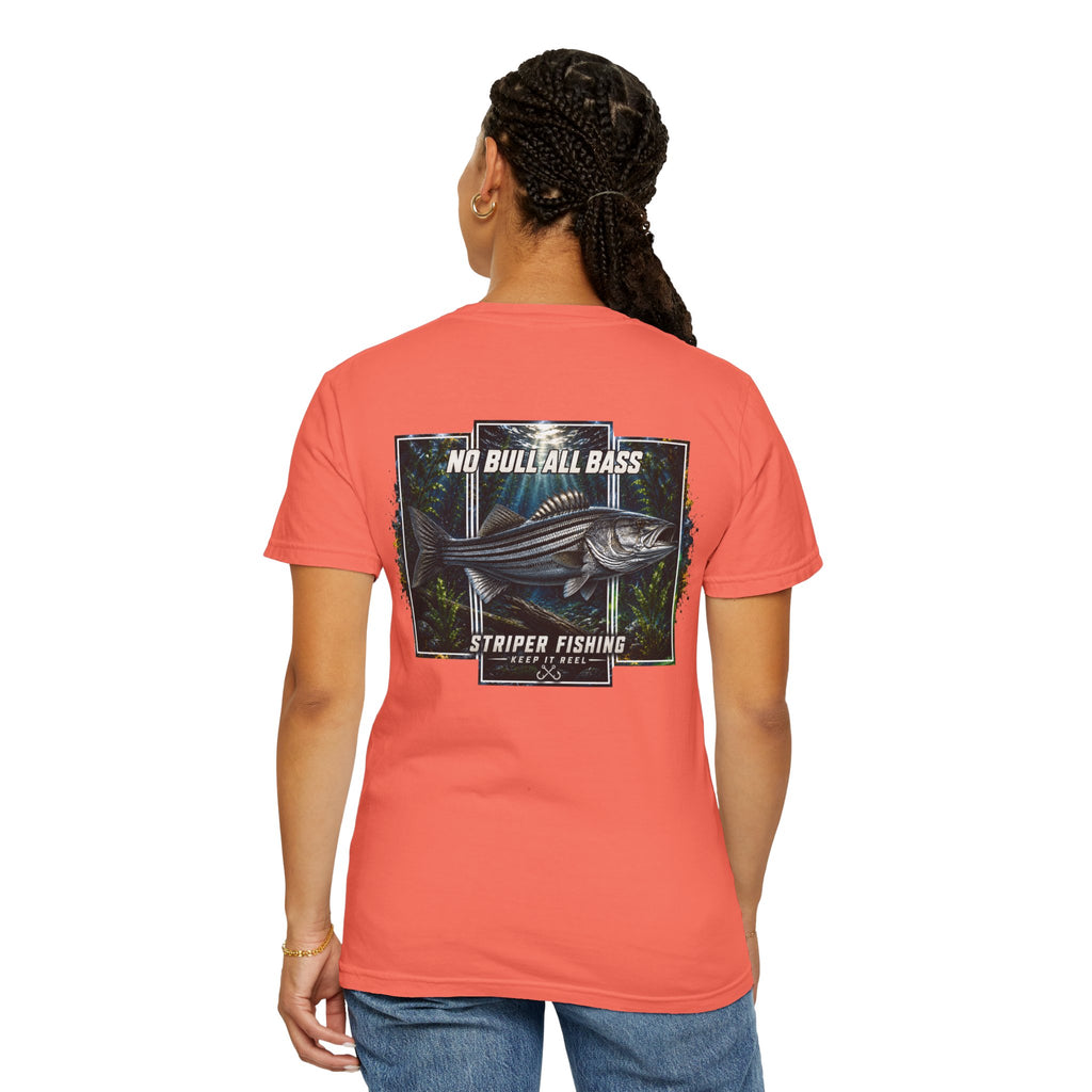 Saltwater Sea Striper Fishing Tee — Hooked Horizon Co.  Angler Gifts Ocean Lover Gifts