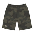 Olive Camo-Inspired Board Shorts, Swimwear for Beach Days, Summer Vacations, Pool Parties, Surfing Attire, Water Sports