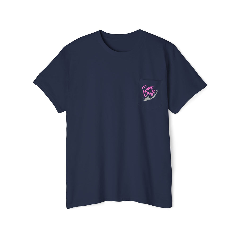 Neon Whale Shark Deep Drift Hooked HorizonCo.  Tee- Perfect for Angler and Fishing Gifts, For him, For Her Unisex Cotton T-Shirt for Fishing & Wildlife Enthusiasts, Ocean Lovers