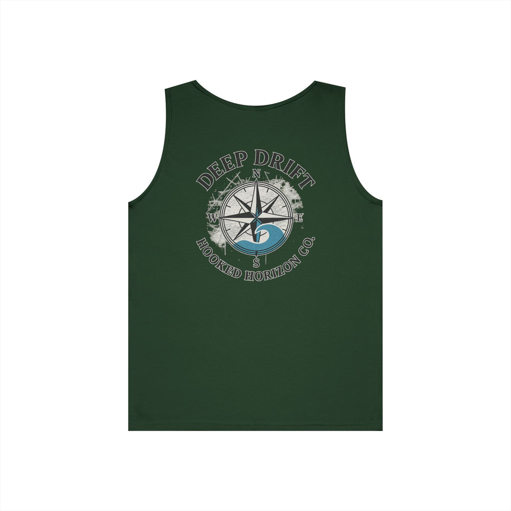 Wave Compass Deep Drift Octopus Graphic Tank Top, Summer Beach Wear, Unisex Tank, Gift for Ocean Lovers, Nautical Tees, Camping Apparel