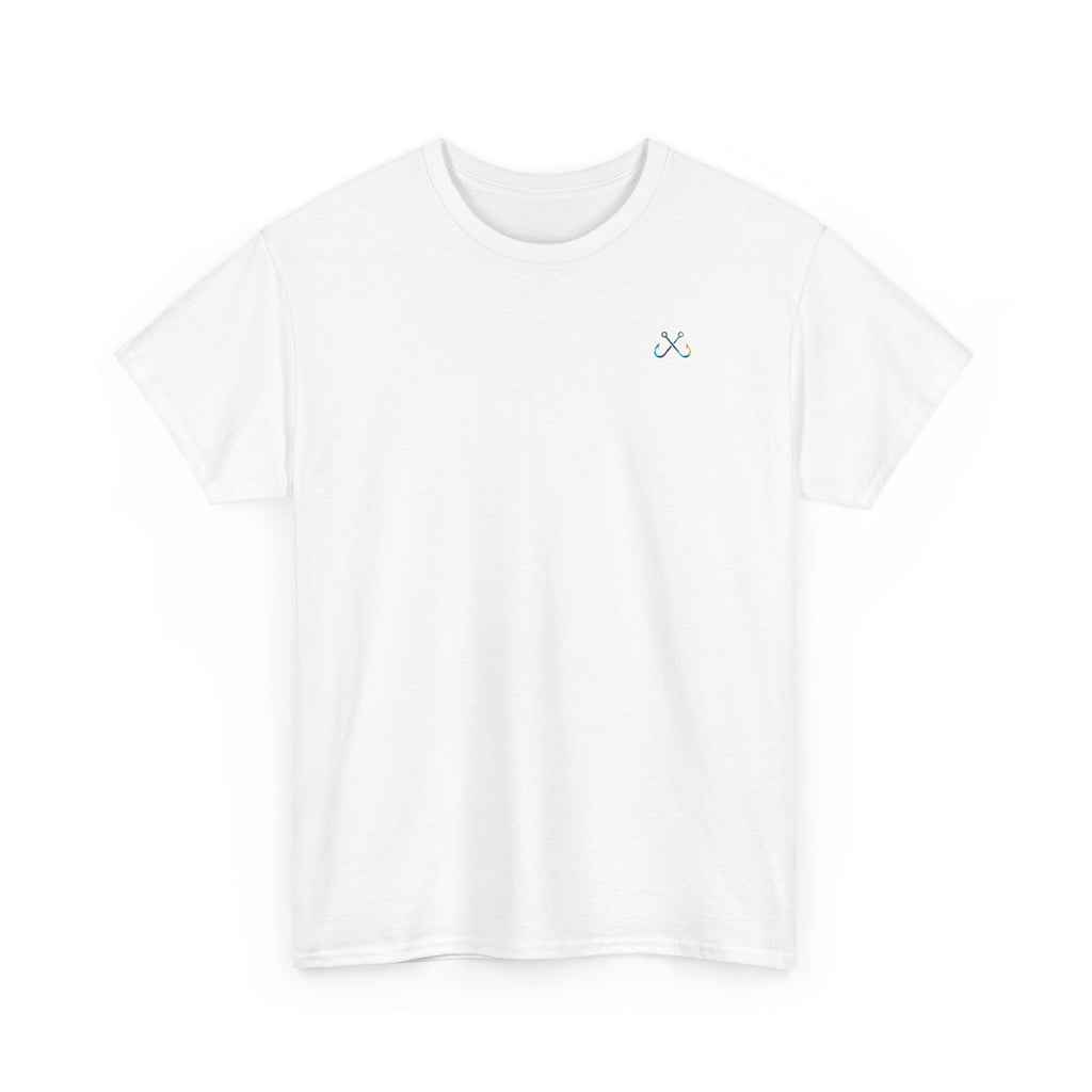 Bull Shark Hooked Horizon Co Tee—Ocean Graphic Tee — "Beloved" Ray Design