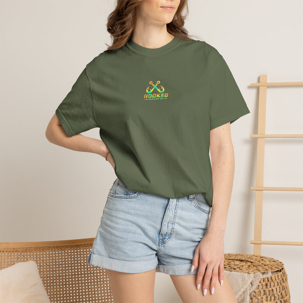 Retro 80s Tripple Fish Fishing Tee — Hooked Horizon Co.  Angler Gifts Ocean Lover Gifts