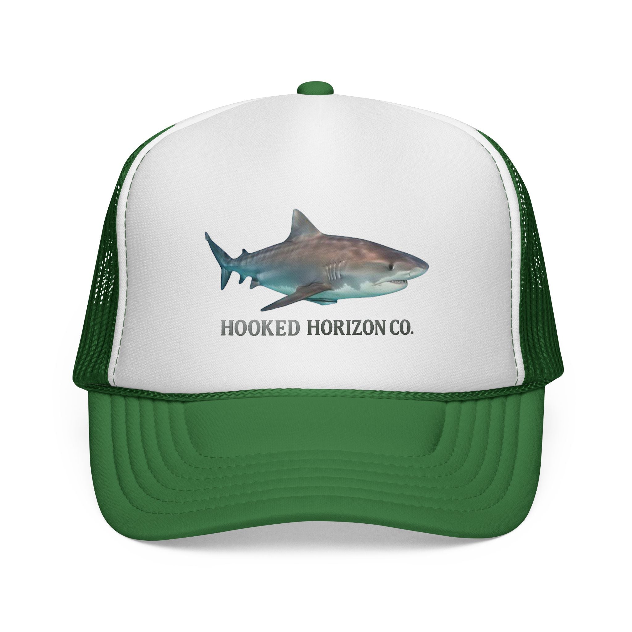Bull Shark Trucker Cap — 'Chasing Legends' Fishing Hooks Logo
