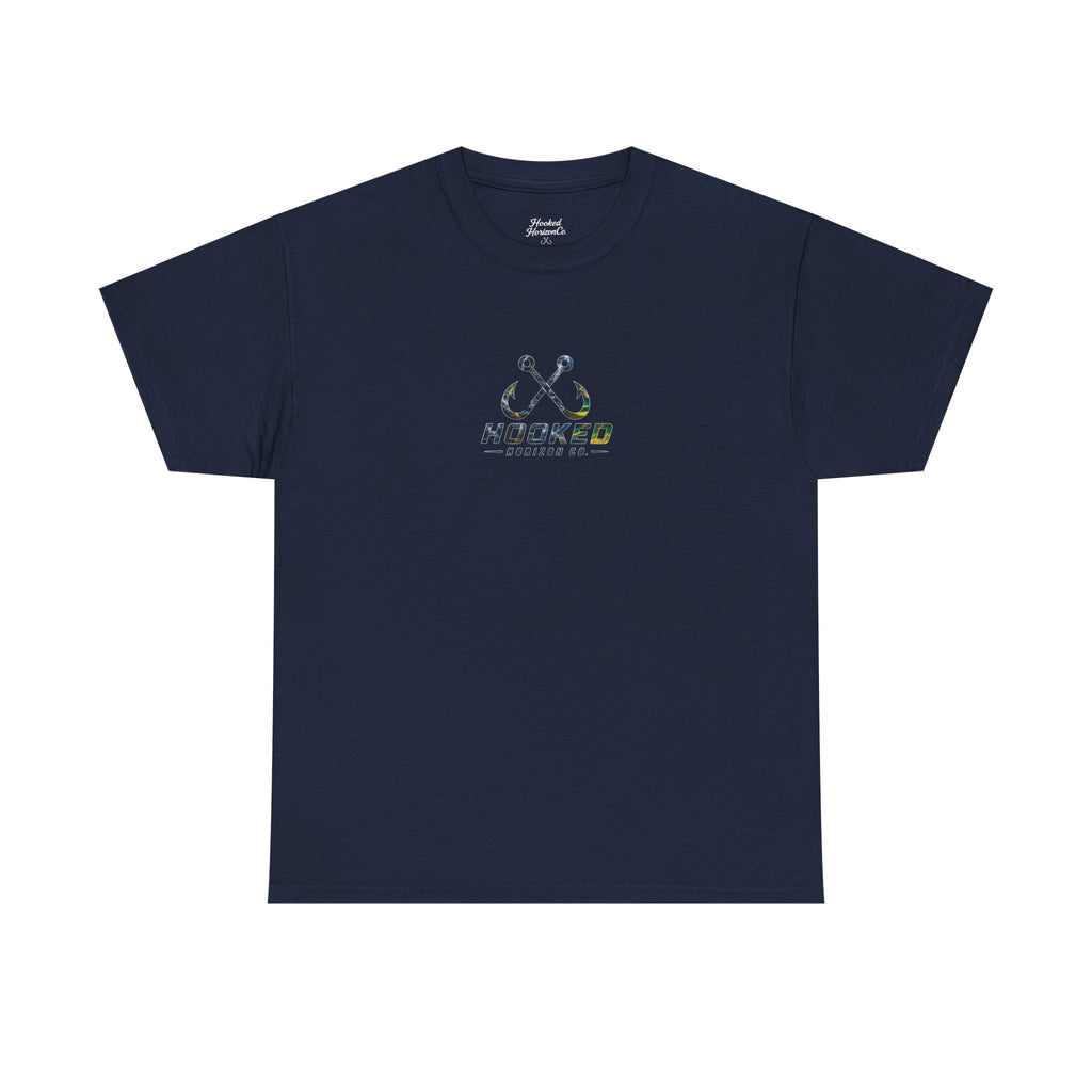 Mahi Mahi Hooked Horizon Co Tee—Ocean Graphic Tee — "Beloved" Ray Design