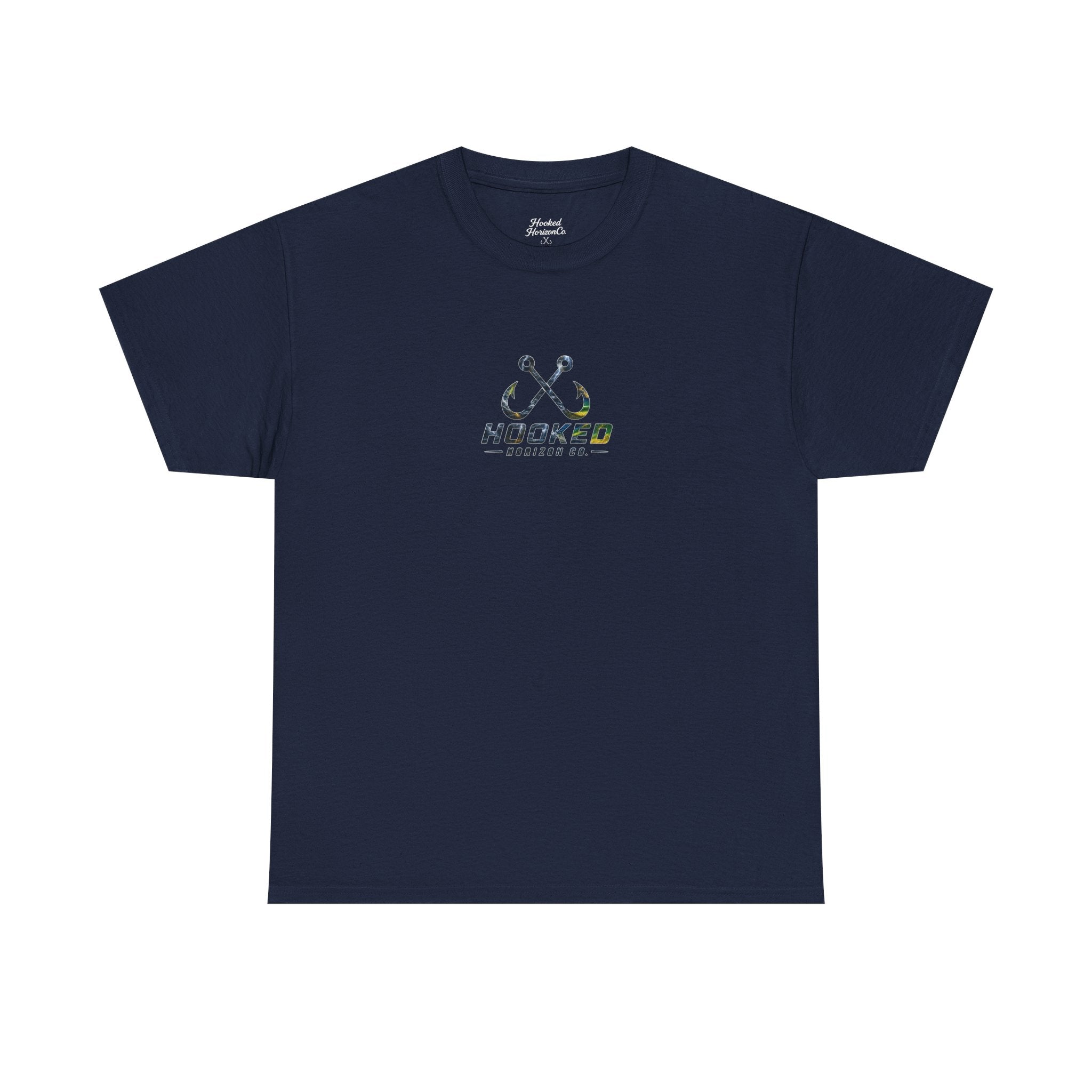Mahi Mahi Hooked Horizon Co Tee—Ocean Graphic Tee — "Beloved" Ray Design