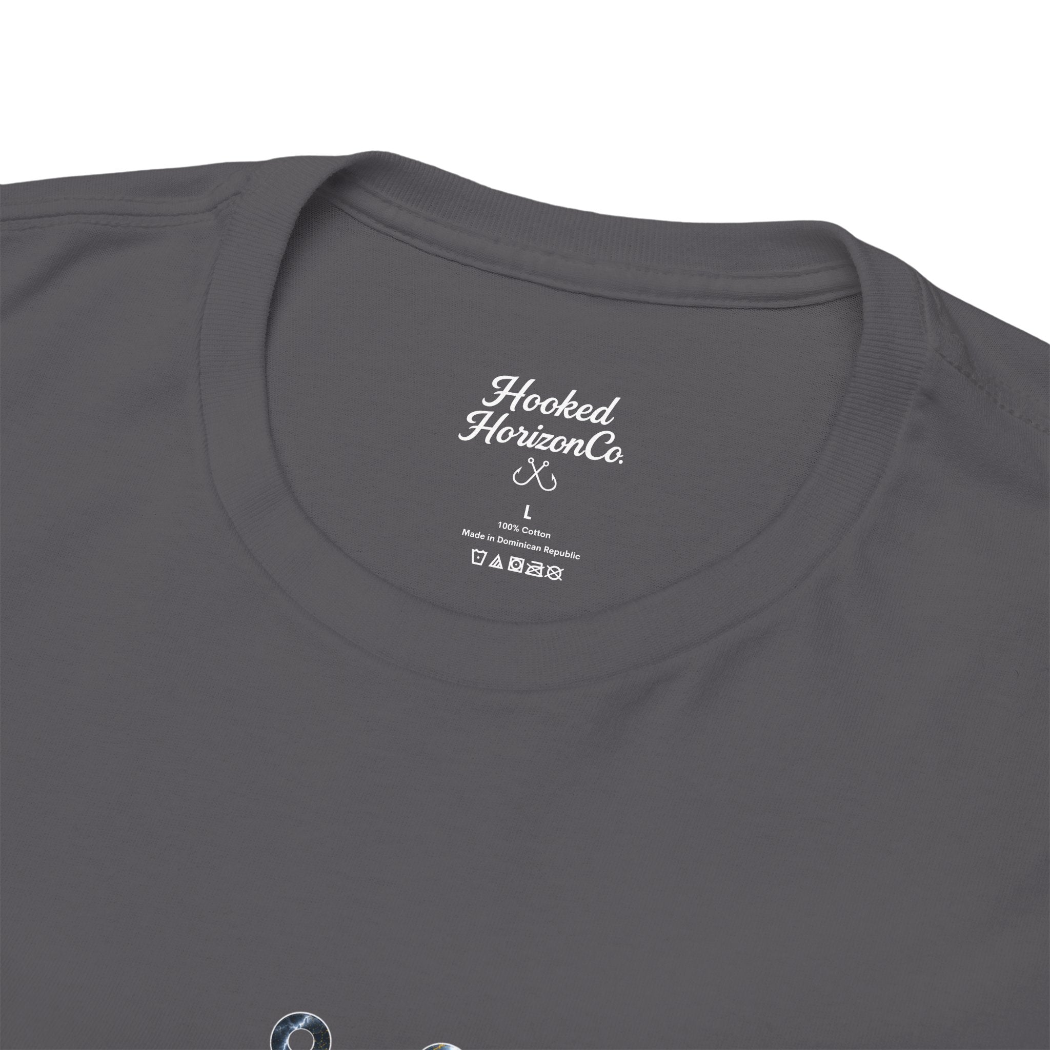 Mahi Mahi Hooked Horizon Co Tee—Ocean Graphic Tee — "Beloved" Ray Design