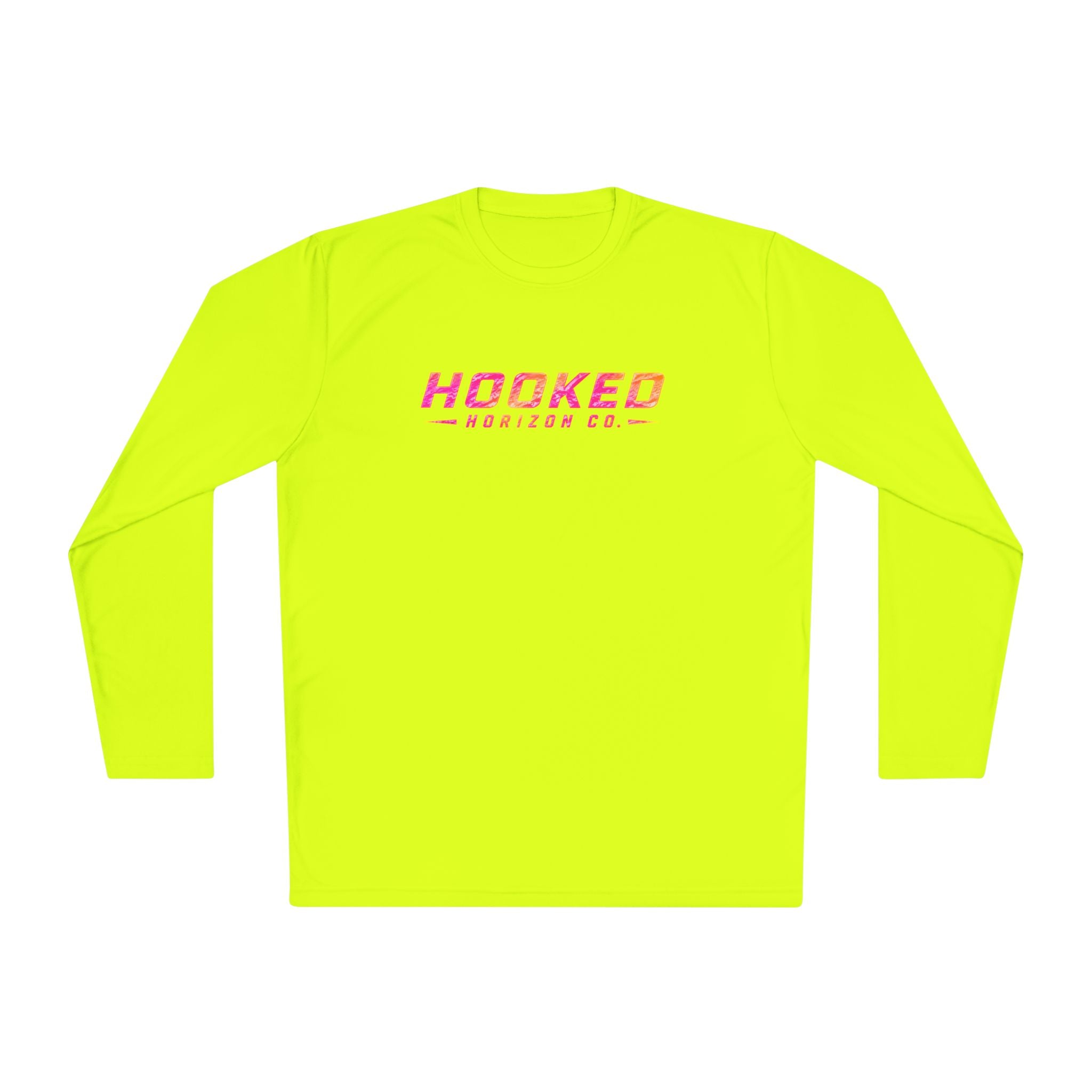 Moisture Wicking Classic Logo Tee In Pink—Horizon Co. Anchors Long Sleeve Tee — Lightweight Fishing Shirt