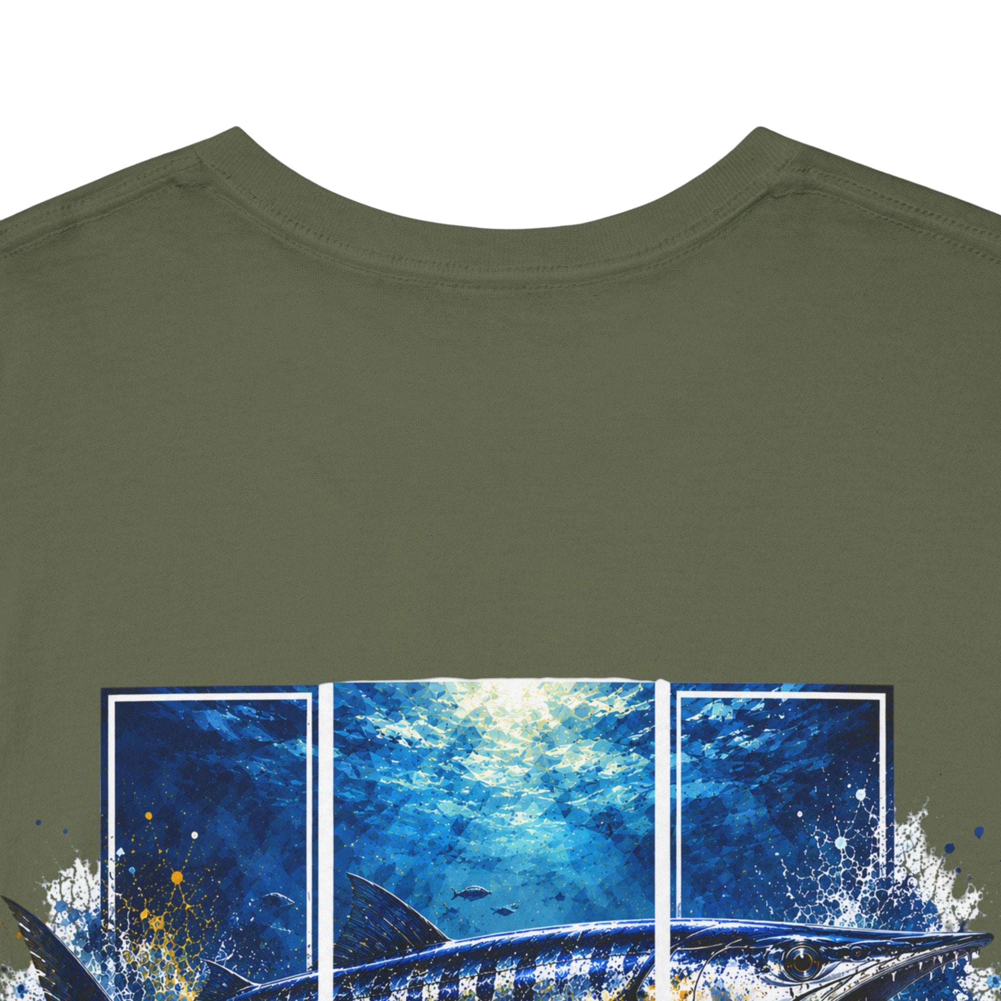 Barracuda Hooked Horizon Co Tee—Ocean Graphic Tee — "Beloved" Ray Design